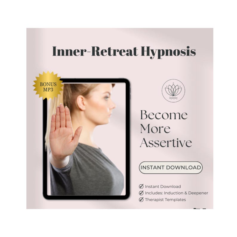 Assertiviteit, hypnosescript: zelfvertrouwen opbouwen, grenzen stellen (pdf, mp3) afbeelding 1