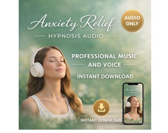 Anxiety Release Hypnosis Audio | Self-Hypnosis for Stress Relief | Instant Digital Download