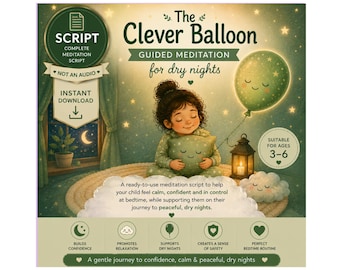 The Clever Bedtime Balloon Script| Kids Sleep Meditation | Bedwetting Support | Calm Bedtime Routine for Children Ages 3–6