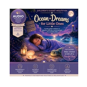 Ocean Dreams dla maluchów, opowieść do medytacji z przewodnikiem dla dzieci | Uspokajający materiał audio na dobranoc