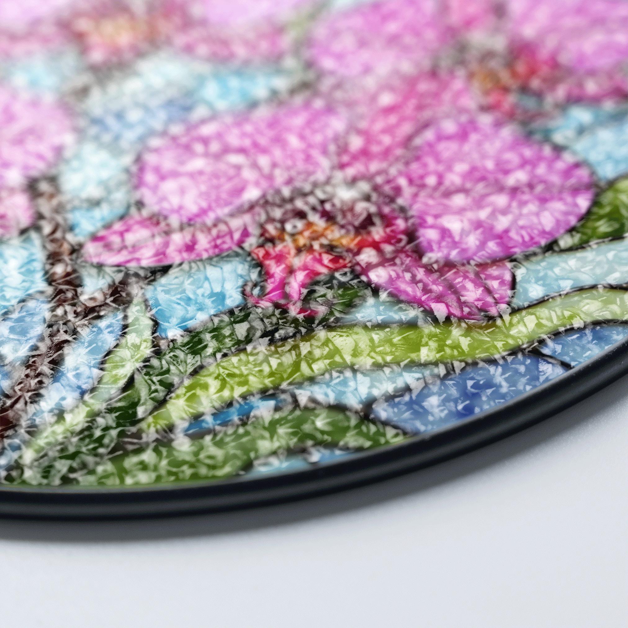 Acchiappasole In Vetro Colorato A Forma Di Fiore – Decorazione Da Finestra Multicolore – Regalo Per Mamma - 3