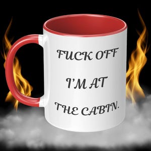 Funny Cabin Coffee Mug: Cabin Lover Gift