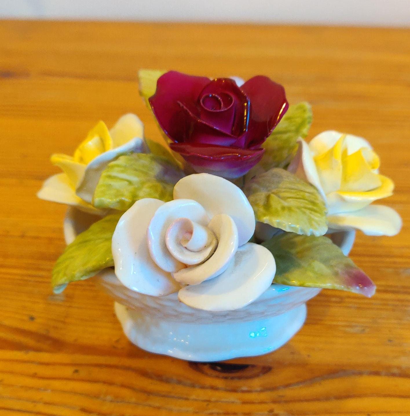 Bone China Flower Figurines - Etsy UK