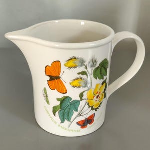 Vintage Portmeirion Potteries Botanic Garden Jug / Creamer Gossypium Barbadense Cotton Flower