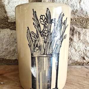 1970s Vintage Pearson's of Chesterfield Stoneware Celery Vase | Made in England (ID105)