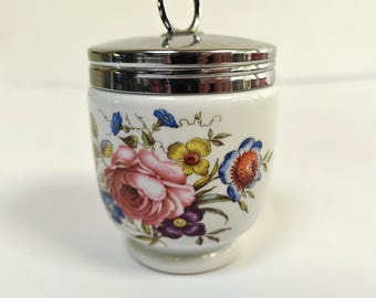Cocedor de huevos antiguo Royal Worcester, modelo Bournemouth, tamaño grande para 2 huevos con caja, fabricado en Inglaterra (ID156)