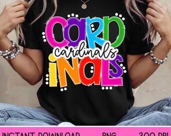 Cardinals PNG, leopard mascot PNG, Cardinals digital download, PNG design for Dtf and Sublimation, Mascot png, team spirit, instant download