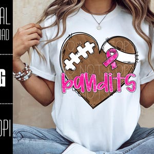 Banditen PNG, Fußball PNG, Bewusstsein PNG, Banditen digitaler Download, Fußballherz PNG, Banditen Shirt PNG, PNG Design für Sublimation