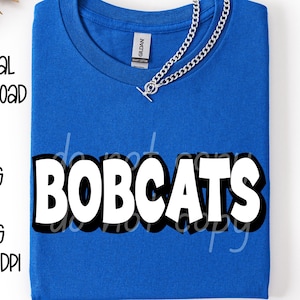 Bobcats SVG, Bobcats PNG, Maskottchen-Shirt-Design, Teamgeist png, Bobcats Sublimationsentwurf, Herren Design, digitaler Download, Team Name Design