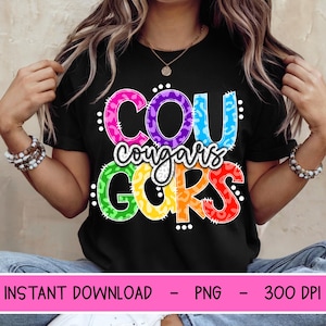Cougars PNG, leopard mascot PNG, Cougars digital download, PNG design for Dtf and Sublimation, Mascot png, team spirit, instant download