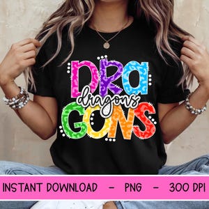Dragons PNG, leopard mascot PNG, Dragons digital download, PNG design for Dtf and Sublimation, Mascot png, team spirit, instant download