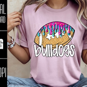 Bulldogs PNG, Bulldogs voetbal PNG, Bulldogs digitale download, voetbal infuus png, Bulldogs infuus, png-ontwerp voor dtf en sublimatie