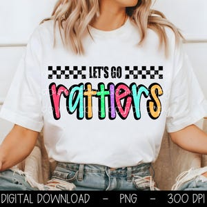 Rattlers PNG, Let&#39;s Go Rattlers PNG, Rattlers digital download, PNG design for Dtf and Sublimation, Mascot png, team spirit png