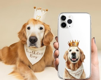Custom Pet Photo iPhone Case, Personalized Dog Cat Portrait