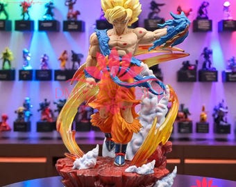 Anime Dragon Ball Z Figurine Super Saiyan Son Goku Action Figures PVC Collection Model Statue Toys Birthday Children Gifts 27 cm