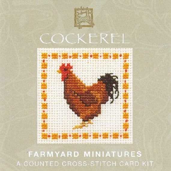 Heritage Crafts Little Friends Coaster Cross Stitch Kit Puffin