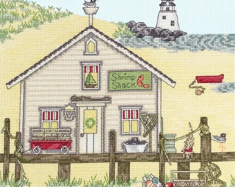 Bothy Threads Kit De Punto De Cruz Para Faro De Nueva Inglaterra