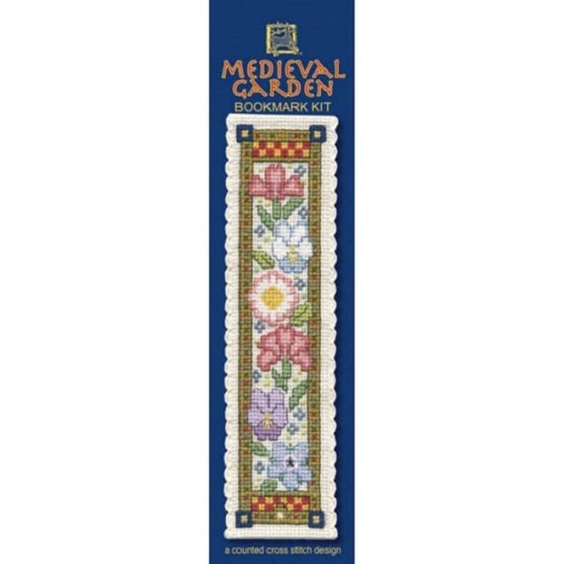 Medieval Style Cross Stitch Kit Fabric Bookmark Christmas Gift Embroidery  Kit