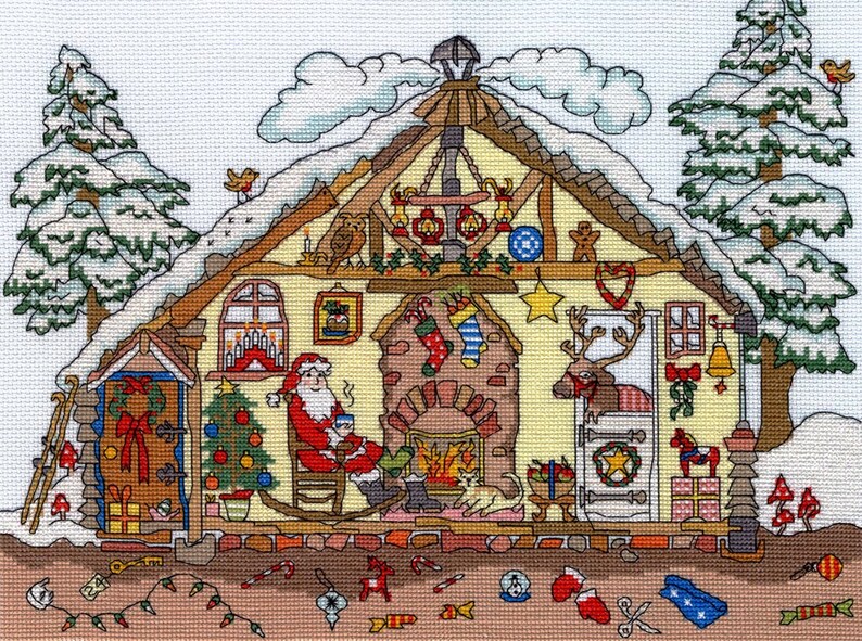 Cut Thru Christmas Bothy Cross Stitch Kit by Bothy Threads Etsy