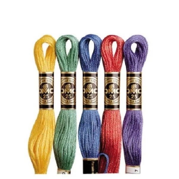 DMC Threads/Floss Skeins, Pick Your Own Colours  1-24 skeins, cross stitch threads, embroidery floss, NEW DMC clolours available