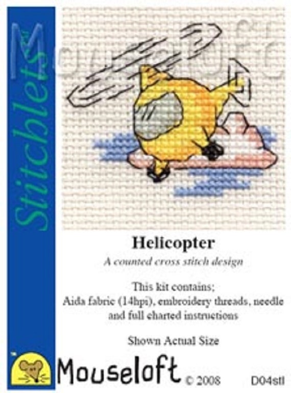Stitchlets x Stitch Kit par mouseloft hélicoptère