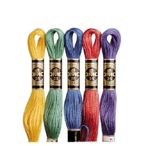DMC Threads/Floss Skeins, Pick Your Own Colours  1-24 skeins, cross stitch threads, embroidery floss, NEW DMC clolours available