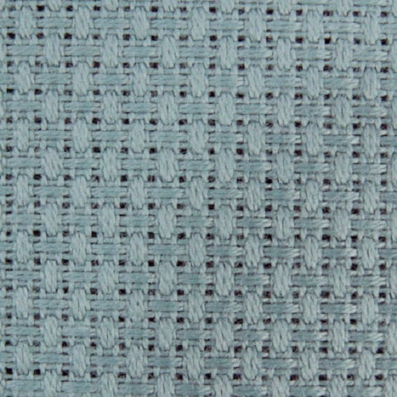14 Count Zweigart Confederate Grey Aida Cross Stitch Fabric 49x54ms