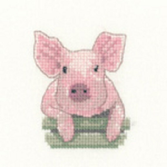 Heritage Crafts Little Friends Coaster Cross Stitch Kit Puffin
