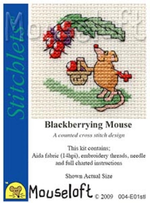 MOUSELOFT STITCHLETS CROSS STITCH KIT ~ STEAM TRAIN ~ NEW