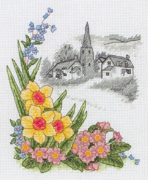 Dimensions Counted Cross Stitch Kit – „Farm Fresh“, 14 Count, Rund, Für Einsteiger