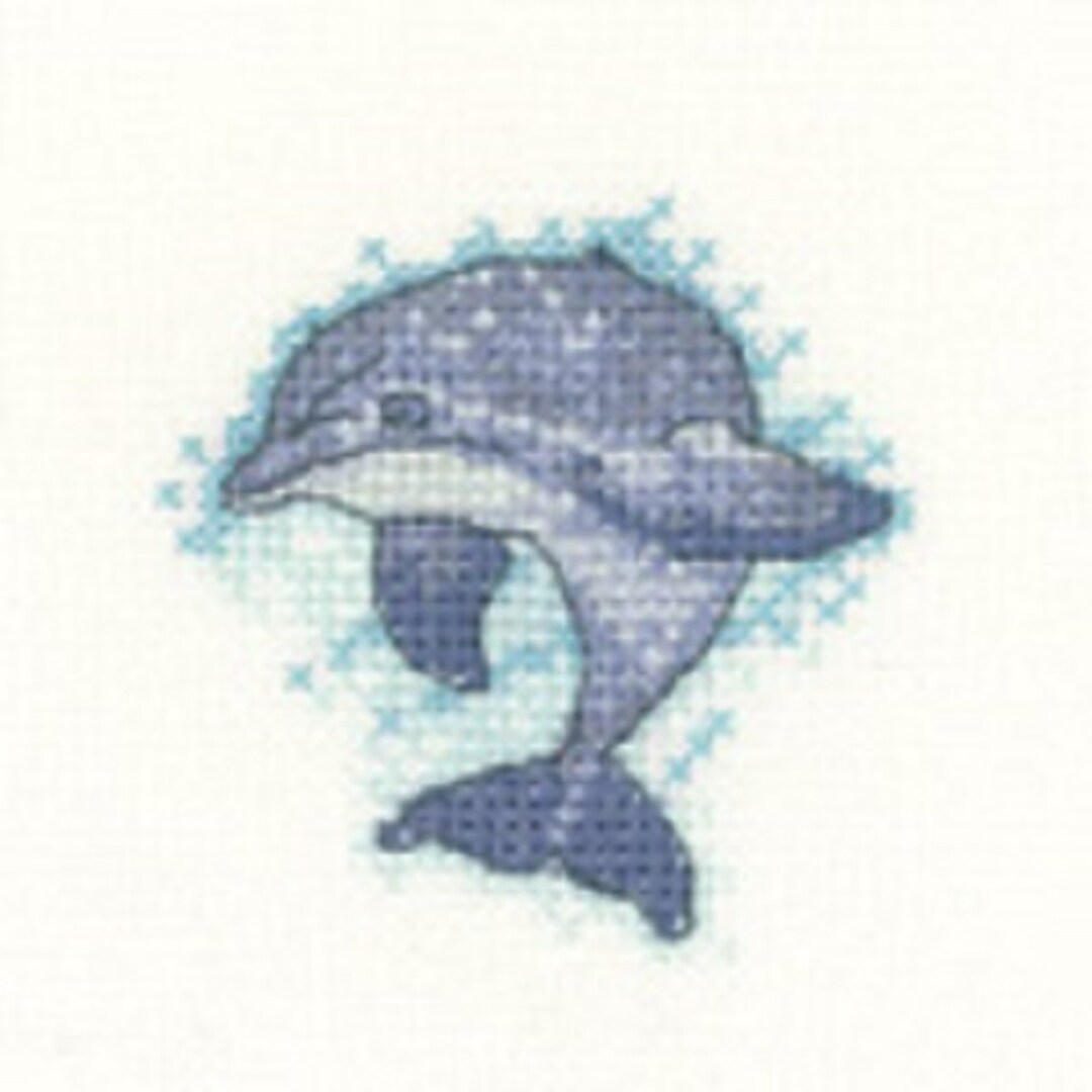 Dolphin Cross Stitch Kit From Heritage Craft Little Friends on Etsy