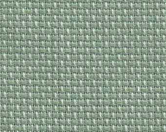 Aida, 18 count Celadon Green Aida from Zweigart , cross stitch fabric,pale green aida, Zweigart aida , col no 611, assorted sizes