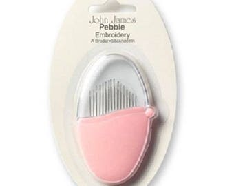 John James Pebble Embroidery  Hand  Sewing Needles-, size 5/10