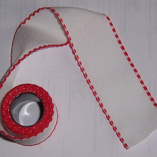 Zweigart 14ct 2 Inch Wide RED Aida Band Cross Stitch Fabric Etsy