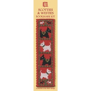 Textile Heritage - Scotties and Wastes Bookmark Cross Stitch Kit Textile Heritage - Scotties and Wastes Bookmark Cross Stitch Kit
