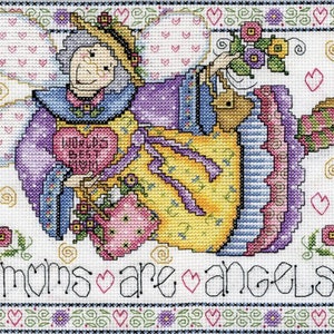 Moms are Angels  Counted Cross Stitch Kit from Design Works 3223, fairy mum, angel mum