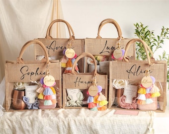 Gepersonaliseerde jutetas, aangepaste cadeautas bruidsmeisje, strandtas, tas vrijgezellenfeest, jute tas, jute draagtas, voorstel bruidsmeisje
