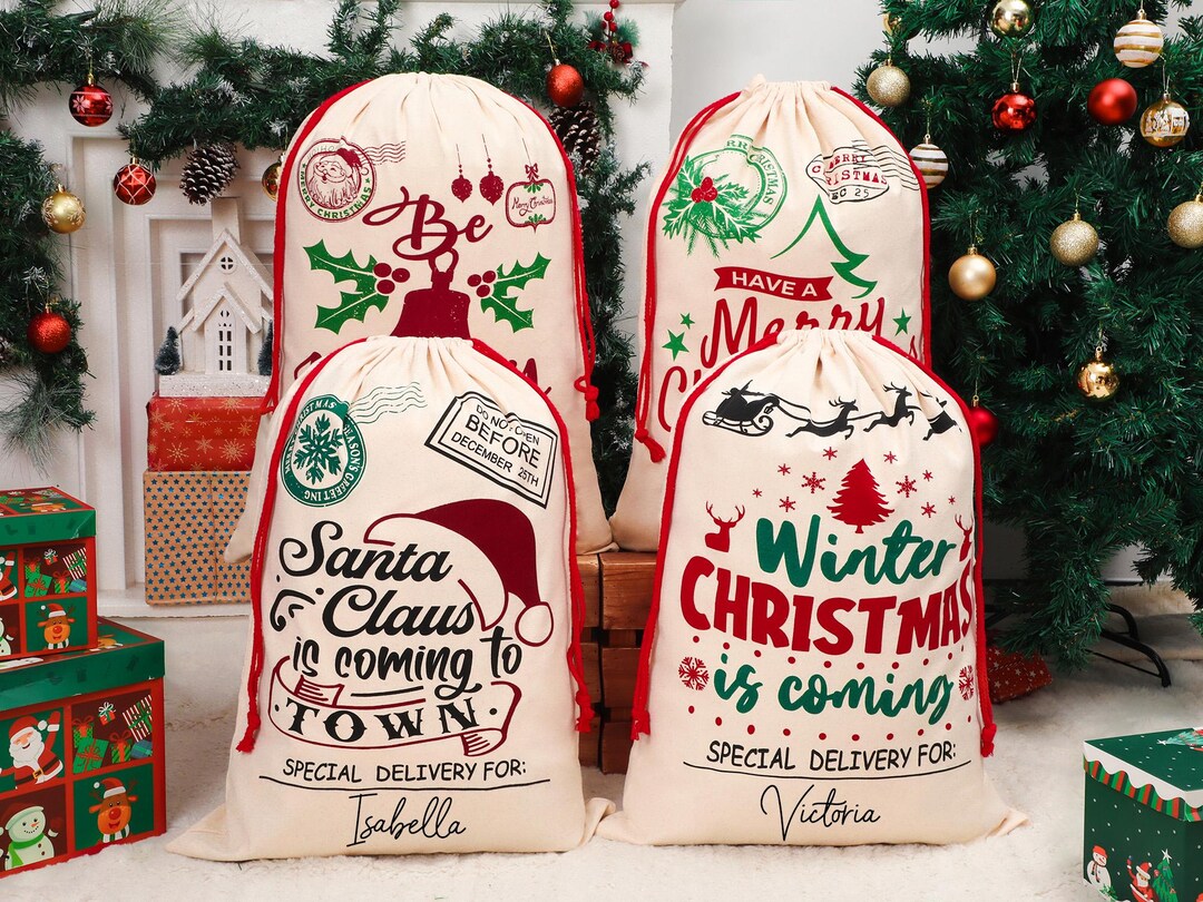 2025 Personalized Christmas Santa Sack, Christmas Gift Bag, Xmas — free download