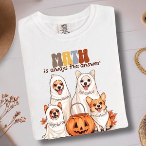 数学教師Tシャツ、秋の数学教師シャツ、面白い数学シャツ、面白い数学教師ギフトTシャツ、数学Tシャツ、数学シャツ、数学教師シャツ
