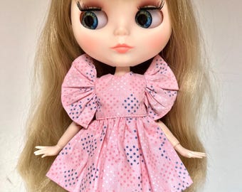 Handmade Pink Doll Dress | Blythe Outfit