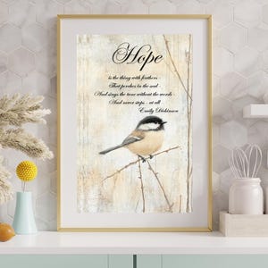 Emily Dickinson Poem Print: British Robin Watercolor Art