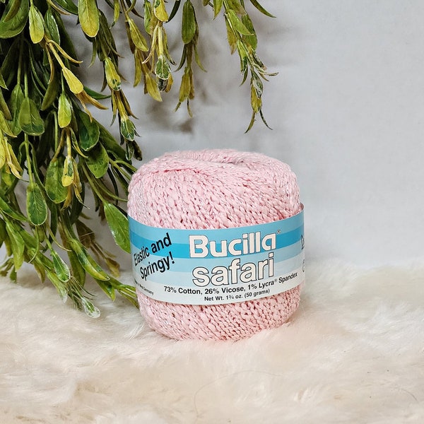 Reduced Vintage Bucilla Safari Yarn Made in Germany, Beautiful Cotton Blend Knitting Crochet Yarn