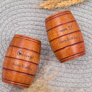 Personalized wooden mugs, groomsmen gifts, anniversary gifts, wedding gifts, fathers day gifts, handheld wedding gifts, Christmas gifts.