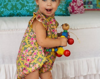 Sis Boom Carly Bubble Baby and Toddler Romper Pattern with Scientific Seamstress Pattern and Instructions, PDF E-Book