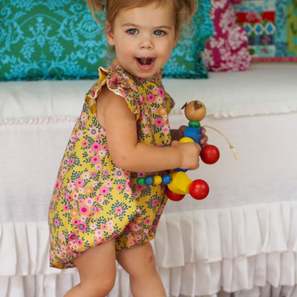 Sis Boom Carly Bubble Baby and Toddler Romper Pattern with Scientific Seamstress Pattern and Instructions, PDF E-Book