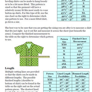 Buy Bowling Shirt Pattern for Tweens, Teens and Adults, PDF Sewing ...