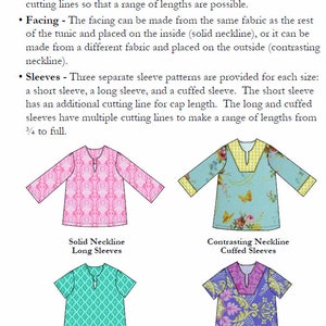 Sis Boom Sophie kids Tunic Pattern PDF Sewing Pattern E-Book with Scientific Seamstress image 6