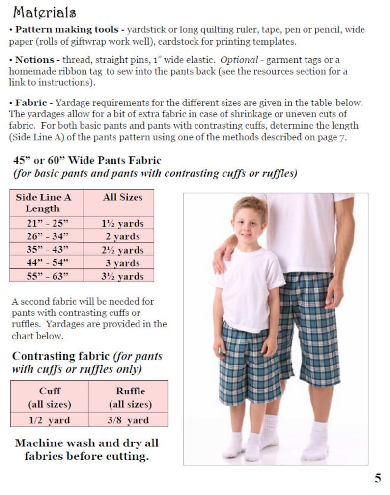 Easy-Fit adult Pants Pattern for Tweens, Teens and Adults, PDF Sewing Pattern E-Book by Scientific Seamstress image 6