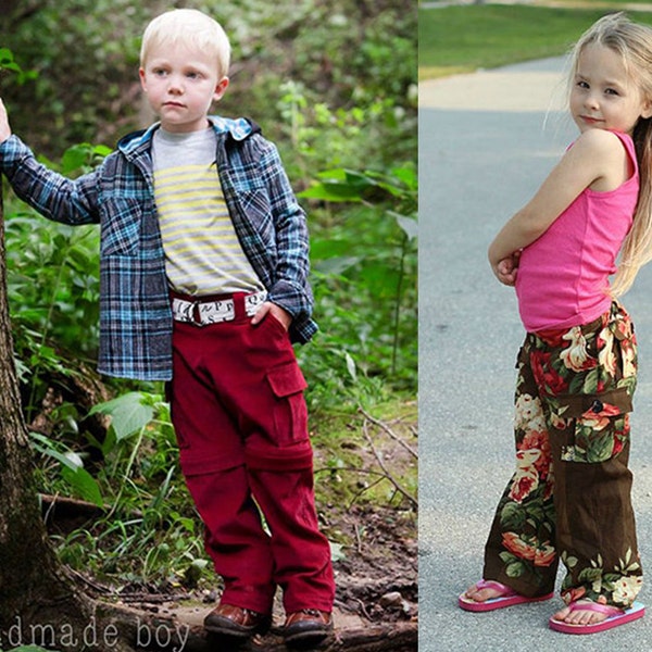 Field Research Cargo Pants with Zip off Leg Option - PDF Sewing Pattern - Shorts and Pants in one - by the Scientific Seamstress