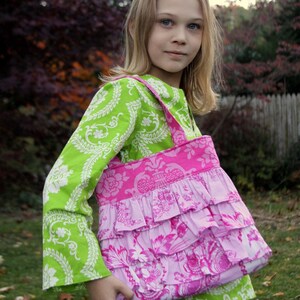 Sis Boom Rosetta Ruffle Bag, Ruffled Handbag Sewing Pattern PDF E-Book with Scientific Seamstress image 2